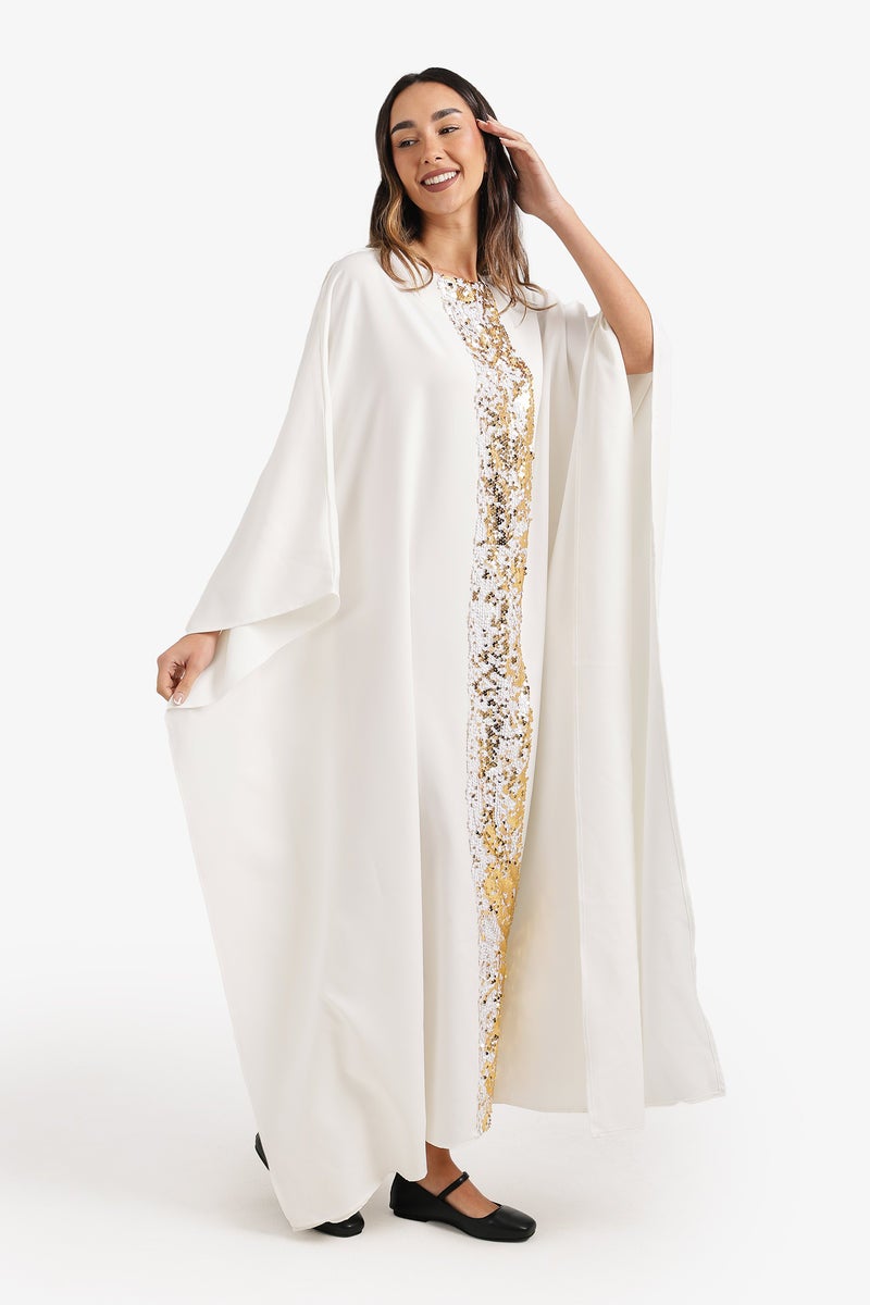 Carina عباءة بحواف لامعة - Image 2